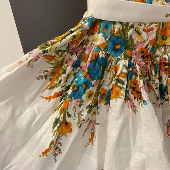 BNWT Zimmermann Estelle Tie Mini Dress Size 1 - Picture 8 of 11